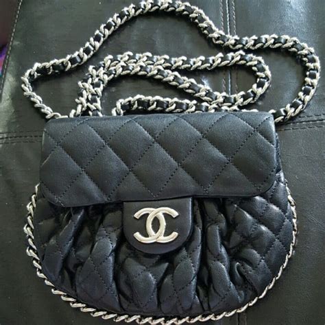 chanel vintage chain|Chanel chain around bag.